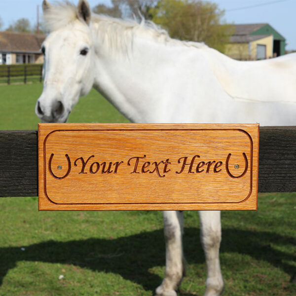 Horse & Rider Stable Sign – 120mm High - Image 4