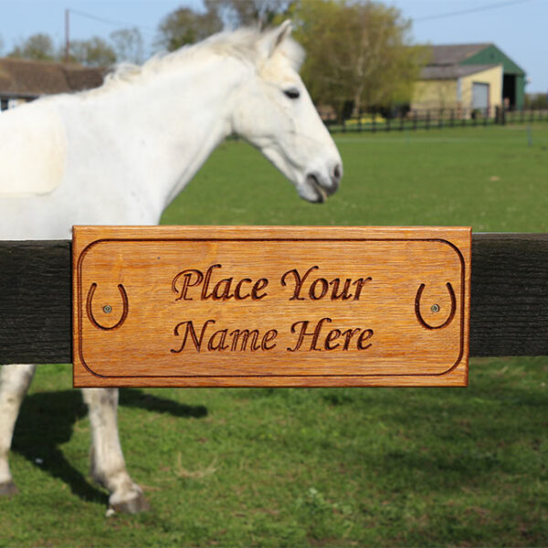 Horse & Rider Stable Sign – 120mm High - Image 3