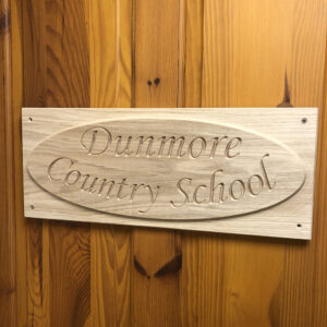 Oval/Railway Style Wooden House Sign – 150mm High
